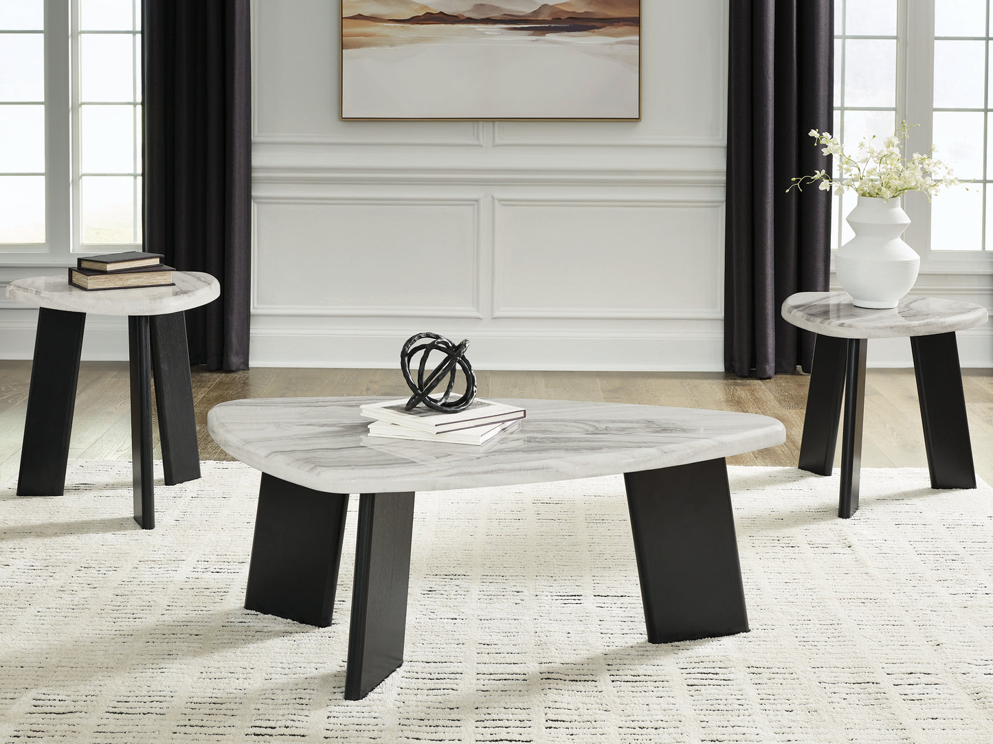 Pines Furniture Outlet - Ashley Furniture - Lilyberg Table (Set of 3) - Occasional Table Set (3/CN) - T389-13