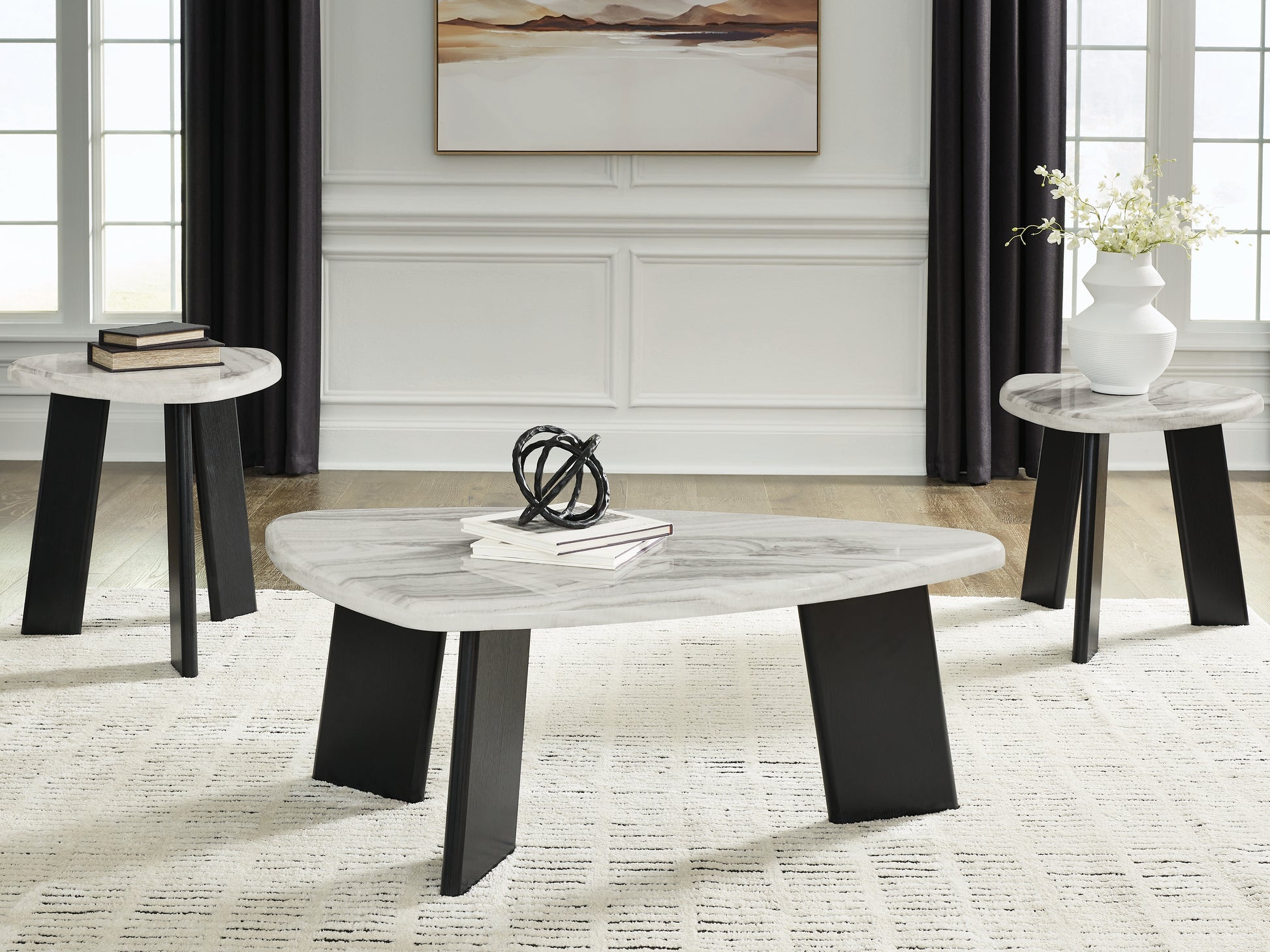 Pines Furniture Outlet - Ashley Furniture - Lilyberg Table (Set of 3) - Occasional Table Set (3/CN) - T389-13