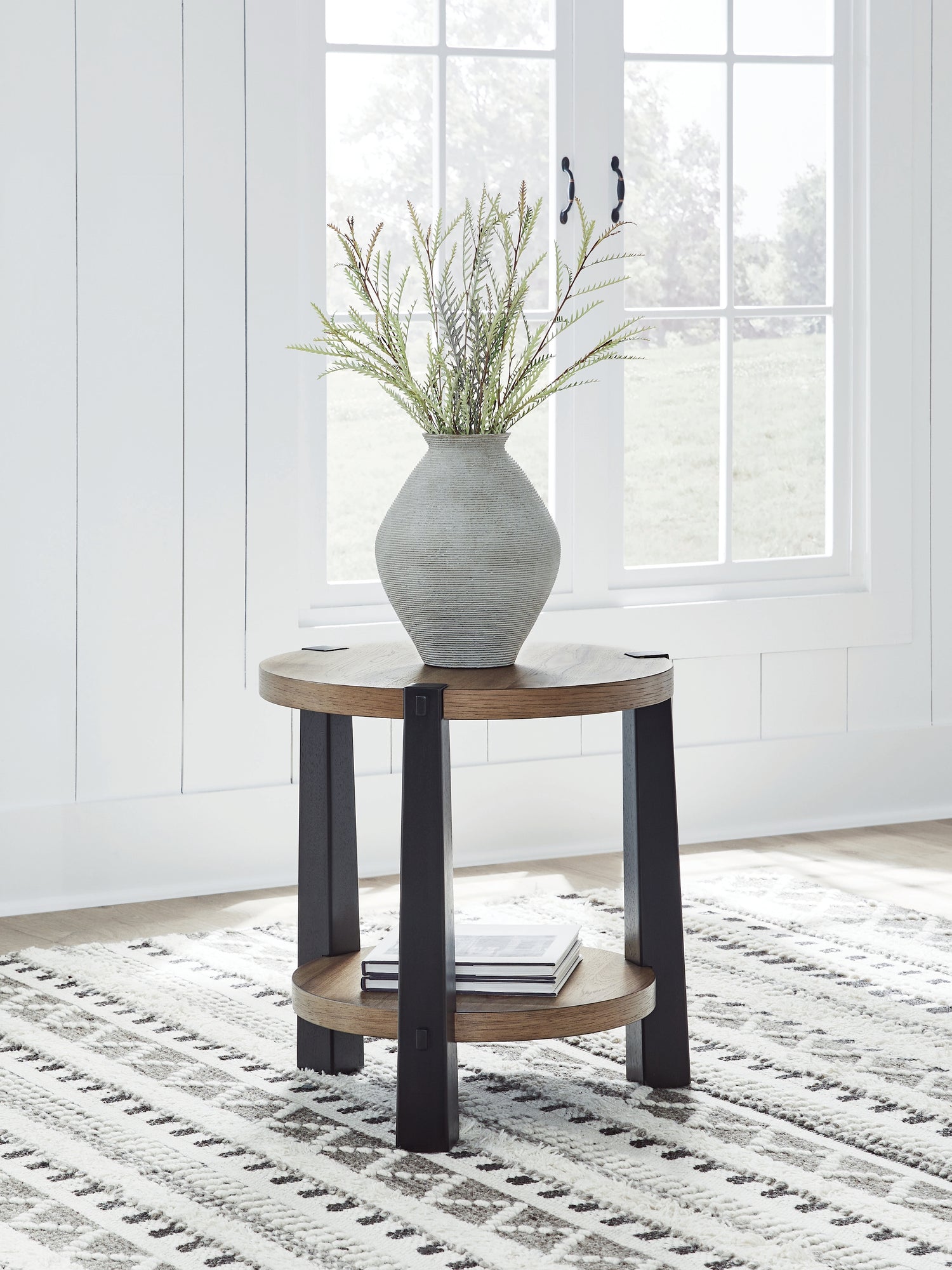 Pines Furniture Outlet - Ashley Furniture - Ridgester End Table - Round End Table - T518-6