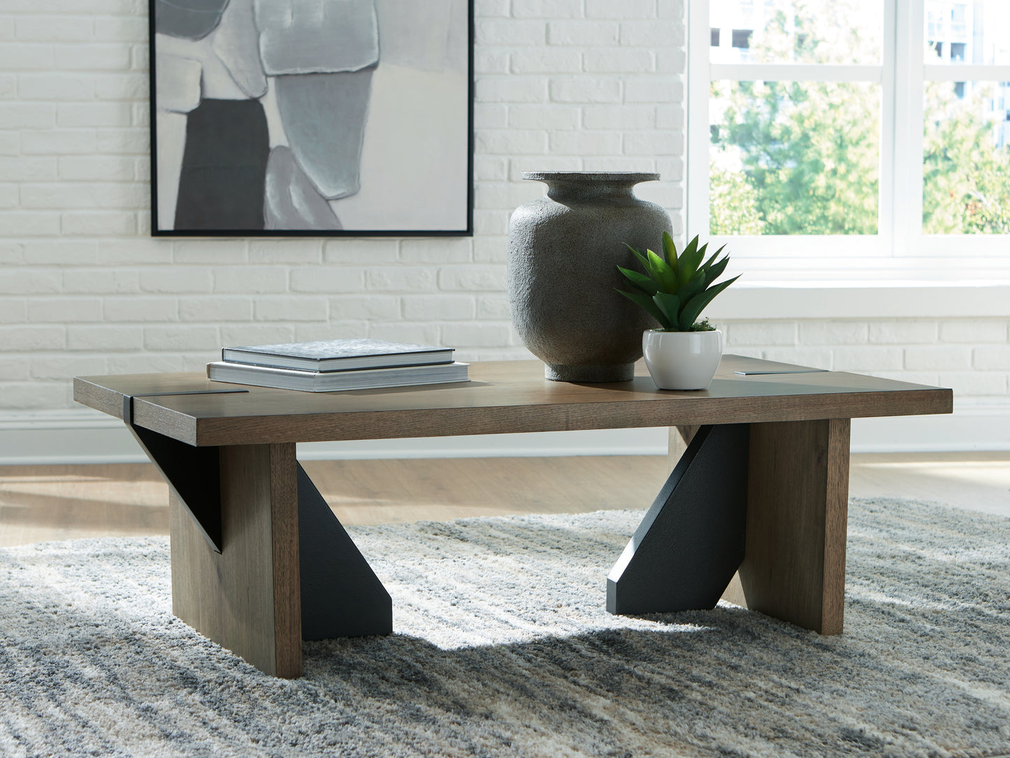 Pines Furniture Outlet - Ashley Furniture - Kandinew Coffee Table - Rectangular Cocktail Table - T554-1
