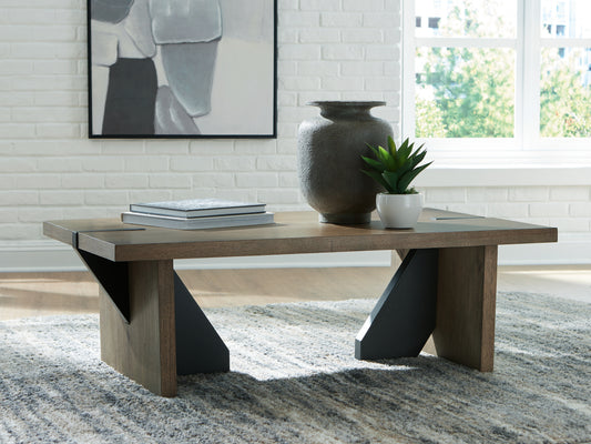 Pines Furniture Outlet - Ashley Furniture - Kandinew Coffee Table - Rectangular Cocktail Table - T554-1