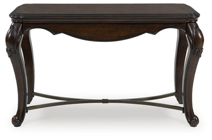Pines Furniture Outlet - Ashley Furniture - Maylee Sofa Table - Sofa Table / Dark Brown - T617-4