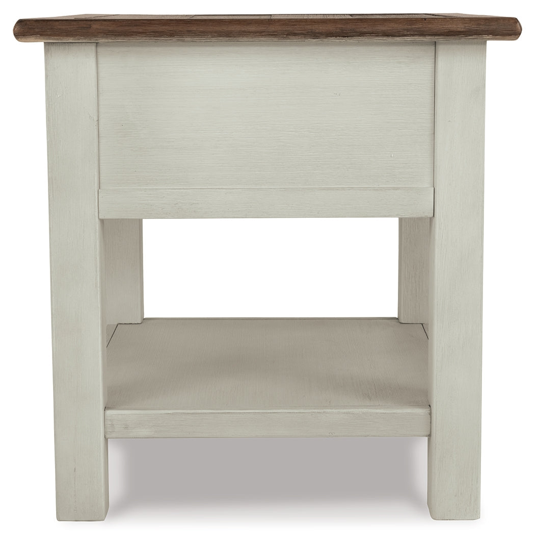 Bolanburg Chairside End Table with USB Ports & Outlets