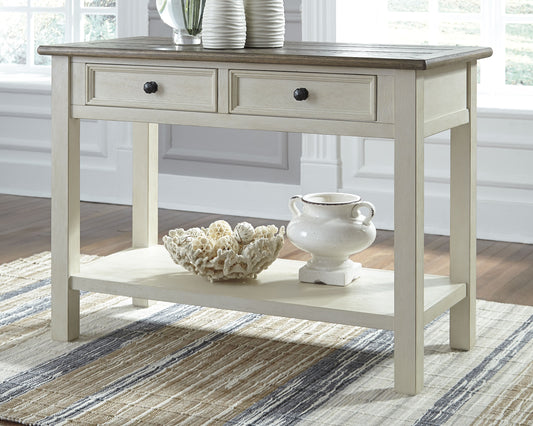 Pines Furniture Outlet - Ashley Furniture - Bolanburg Sofa/Console Table - Sofa Table / Two-tone - T637-4