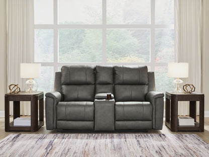 Pines Furniture Outlet - Ashley Furniture - Bleckley Living Room - PWR REC Loveseat/CON/ADJ HDRST - PCU1200018