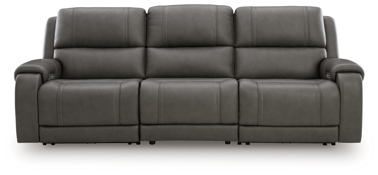 Pines Furniture Outlet - Ashley Furniture - 5Z - Pittson Sectional - 3-Piece Power Sectional Reclining Sofa / Anchor - PCU12600S3