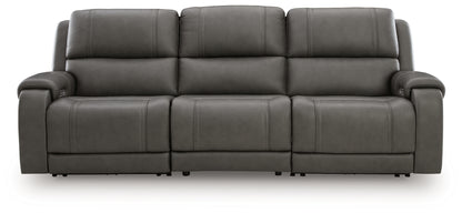 Pines Furniture Outlet - Ashley Furniture - 5Z - Pittson Sectional - 3-Piece Power Sectional Reclining Sofa / Anchor - PCU12600S3