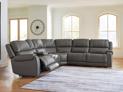Pines Furniture Outlet - Ashley Furniture - 5Z - Pittson Sectional - 6-Piece Power Reclining Sectional - PCU12600S5
