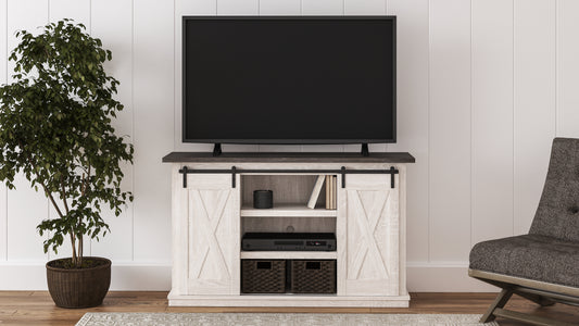 Pines Furniture Outlet - Ashley Furniture - Dorrinson 54" TV Stand - 54" / Two-tone - W287-48