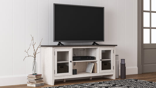 Pines Furniture Outlet - Ashley Furniture - Dorrinson 60" TV Stand - 60" / Two-tone - W287-68