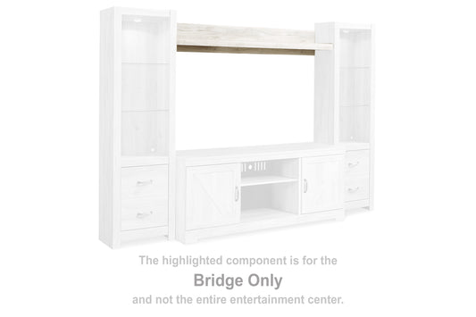 Pines Furniture Outlet - Ashley Furniture - Bellaby Entertainment Center - Bridge / Whitewash - W331-27