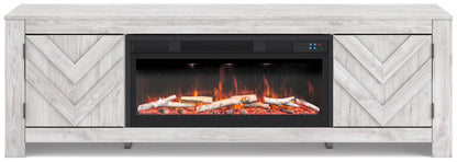 Cayboni 71" TV Stand with Electric Fireplace