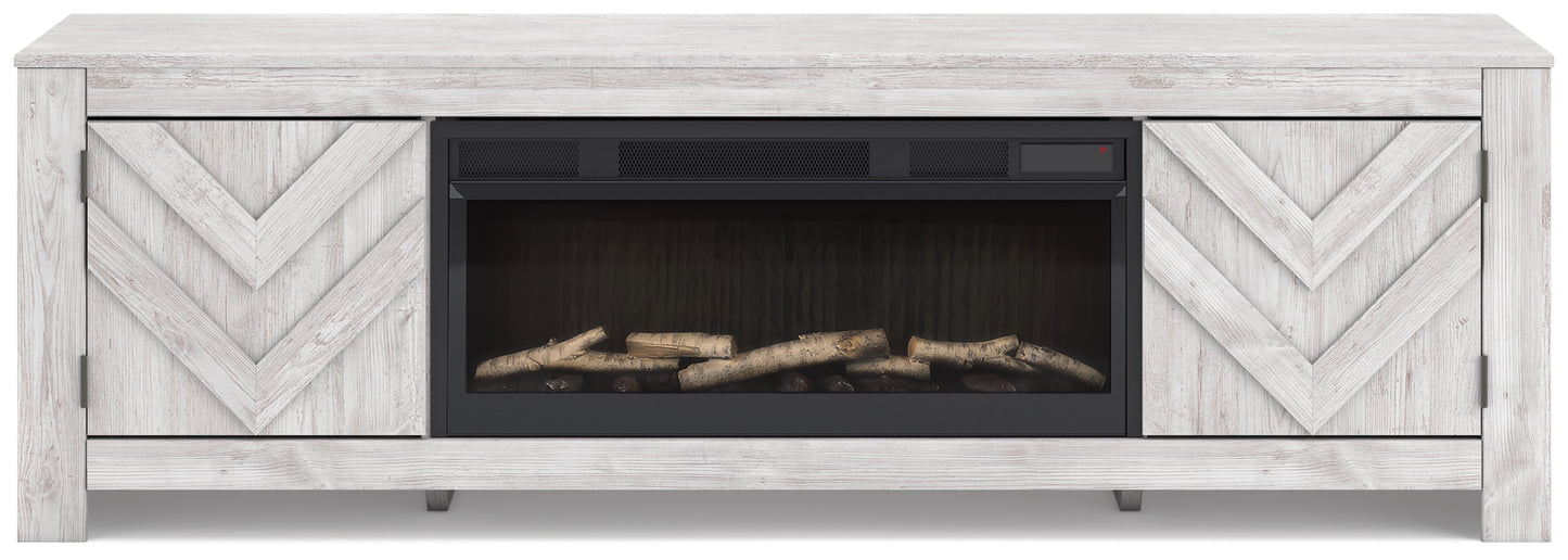 Cayboni 71" TV Stand with Electric Fireplace