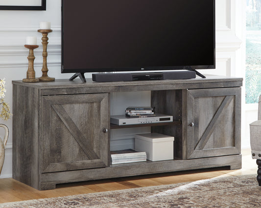 Pines Furniture Outlet - Ashley Furniture - Wynnlow TV Stand - 63" / Gray - W440-68