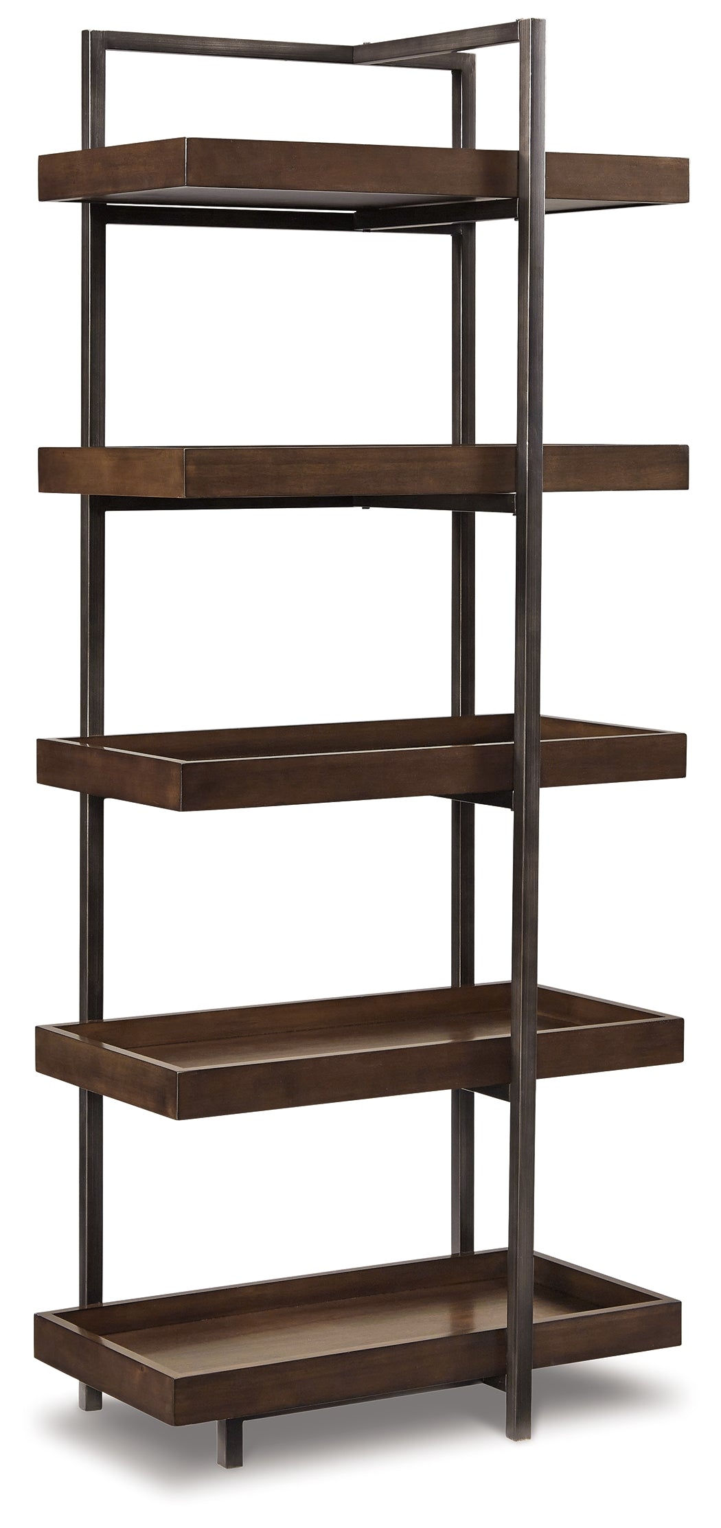 Pines Furniture Outlet - Ashley Furniture - Starmore Entertainment Center - Left or Right Pier / Brown/Gunmetal - W633-34