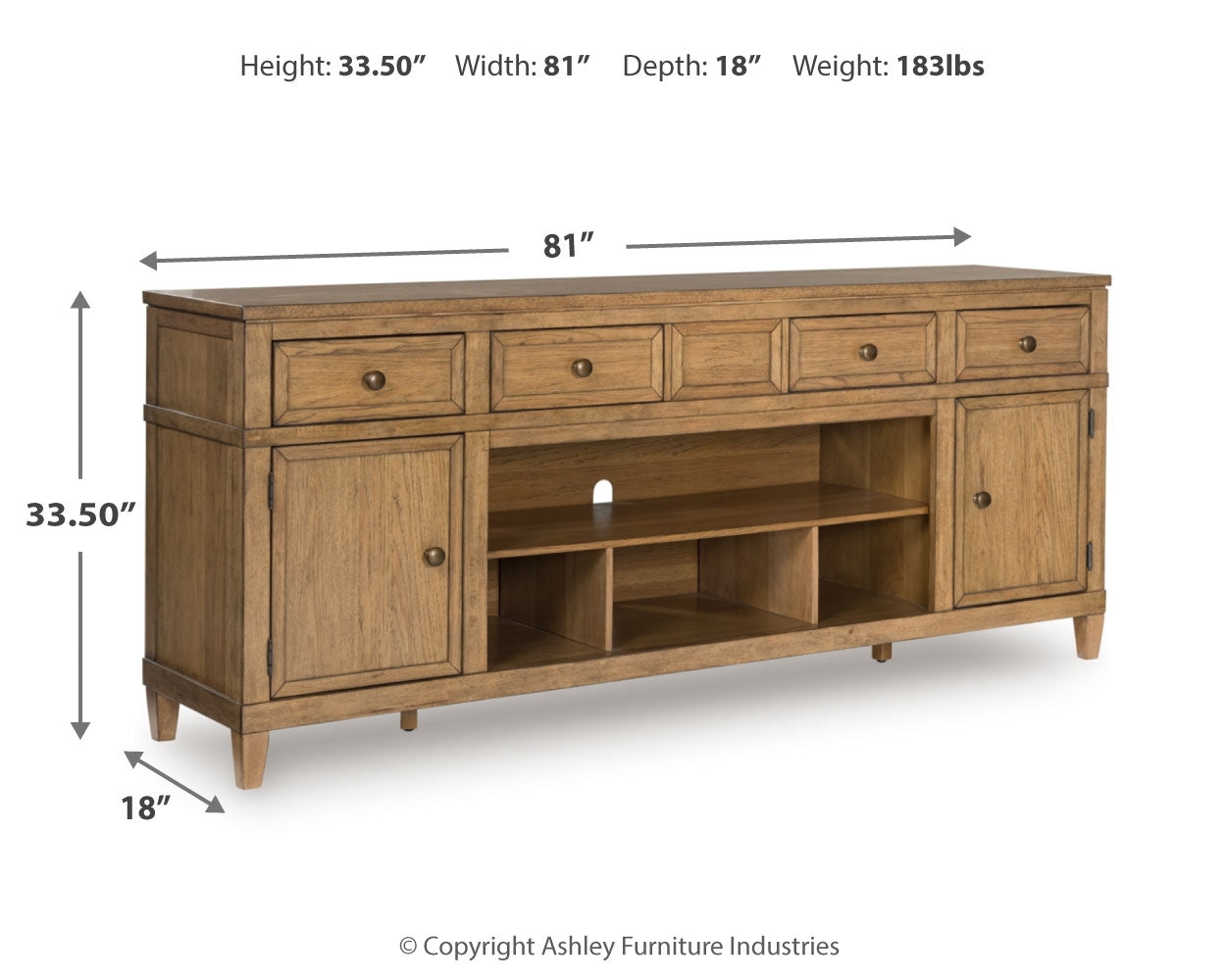 Sharlance 81" TV Stand