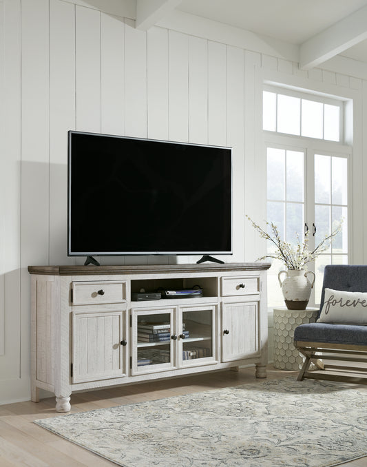 Pines Furniture Outlet - Ashley Furniture - Havalance TV Stand - TV Stand / Two-tone - W814-68